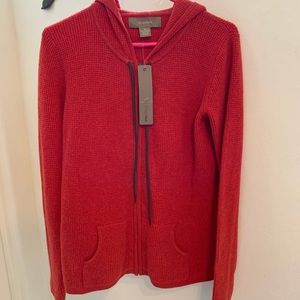 Cashmere waffle knit hoodie size m
